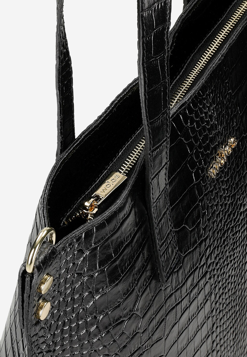 Czarna torebka damska shopperka 80372-51 Widok 7