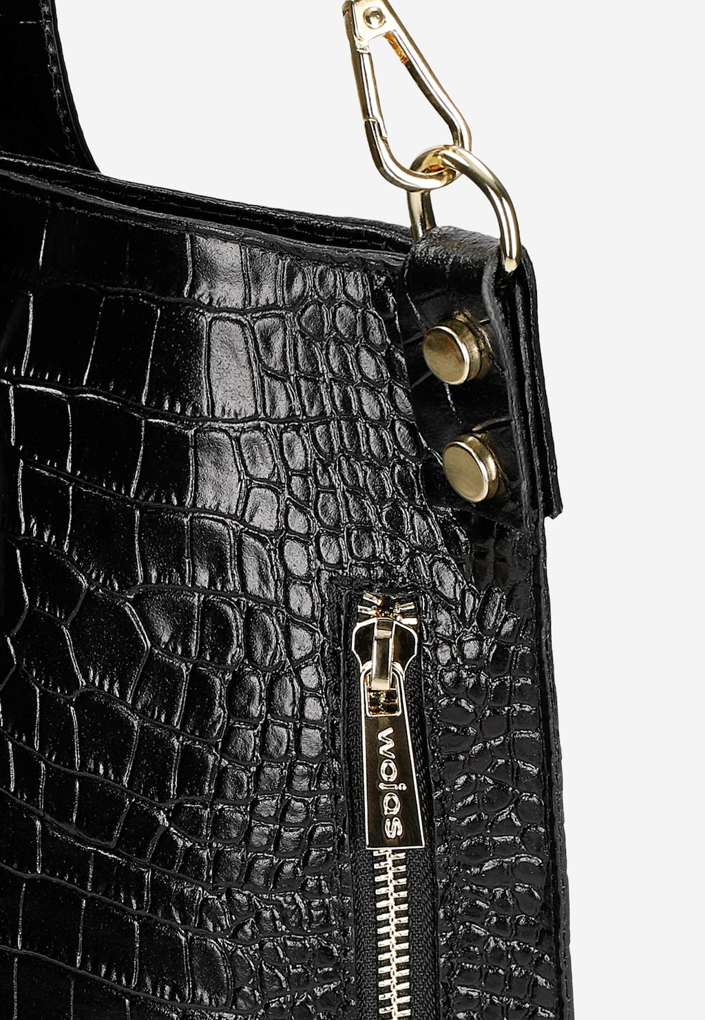 Czarna torebka damska shopperka 80372-51 Widok 8