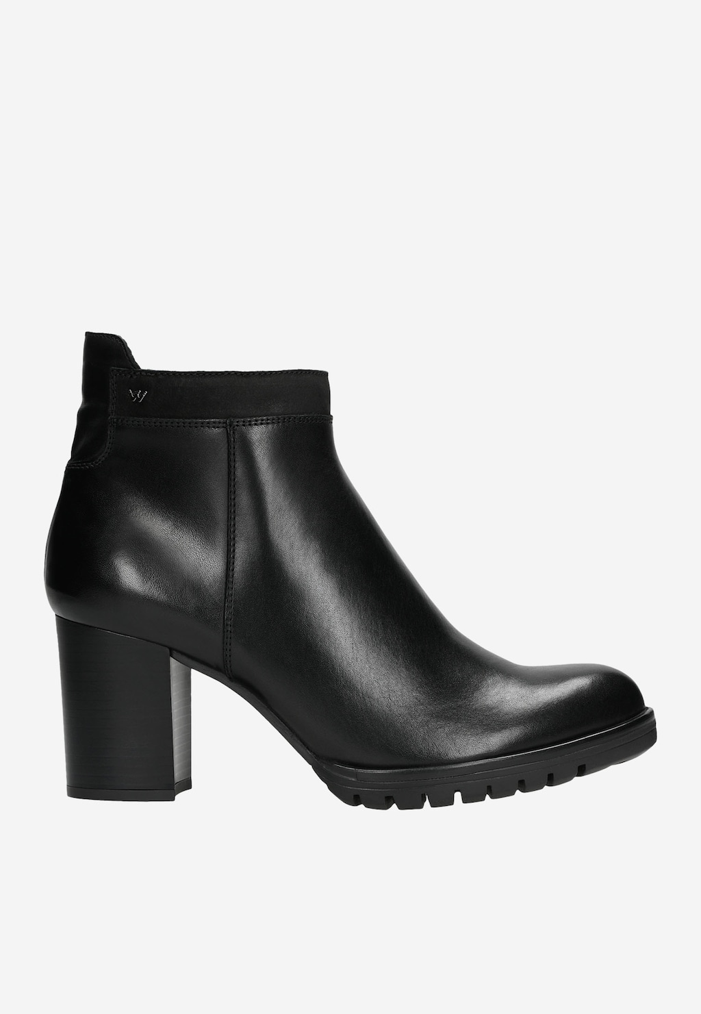 Čierne elegantné dámske členkové topánky na zimu 55062-71 Widok 2