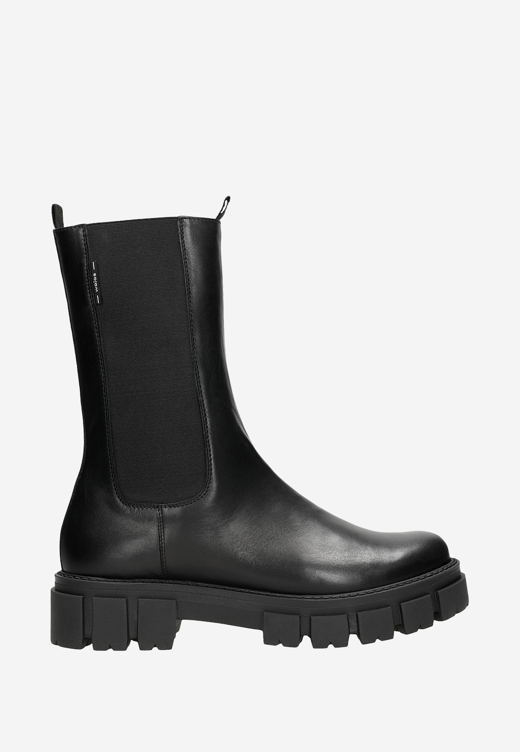 Čierne kožené dámske štyblety 55117-51 Widok 2