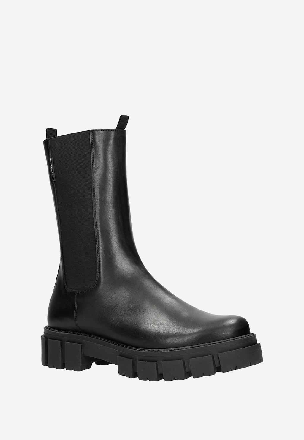 Čierne kožené dámske štyblety 55117-51 Widok 3