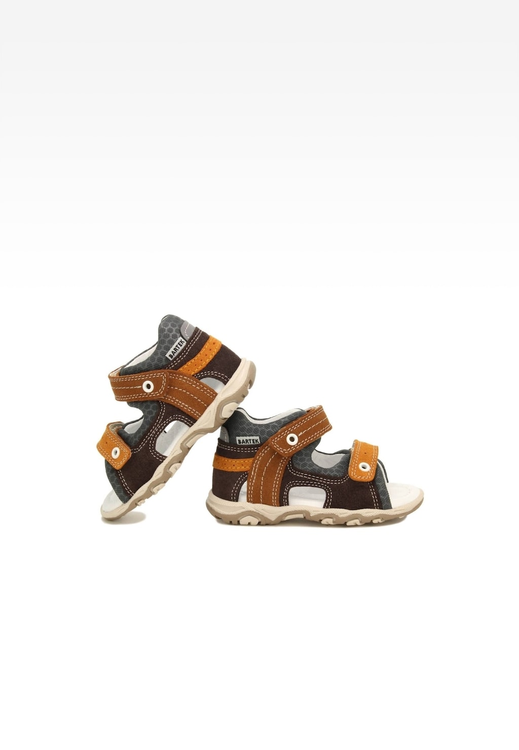 Sandále BARTEK 11848-026, pre chlapcov, hnedo-oranžové Widok 7