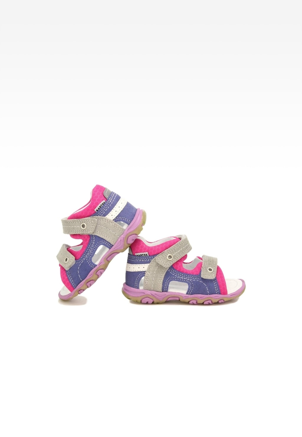 Sandály BARTEK 11848-027, pro dívky, růžovo-fialovo-šedé Widok 7