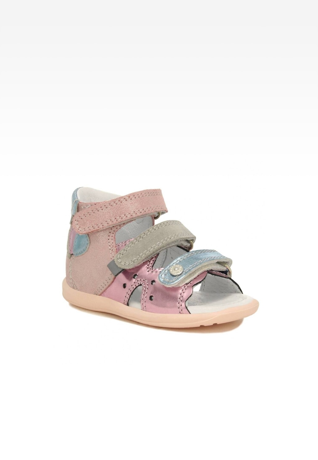 Sandály BARTEK 71158-0017, pro dívky, růžovo-modré Widok 2