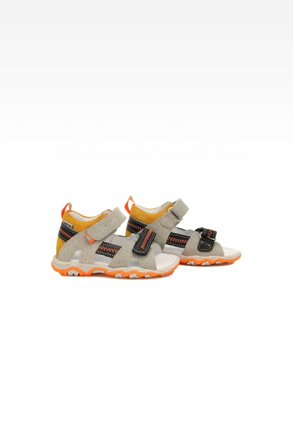 Sandále BARTEK 118240-28, pre chlapcov, čierno-sivo-oranžové Widok 6