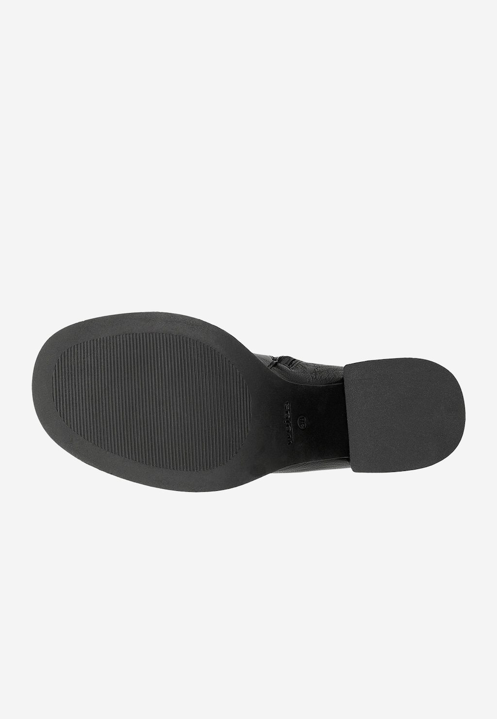 Čierne dámske členkové topánky so zipsom na holeni 55224-51 Widok 6