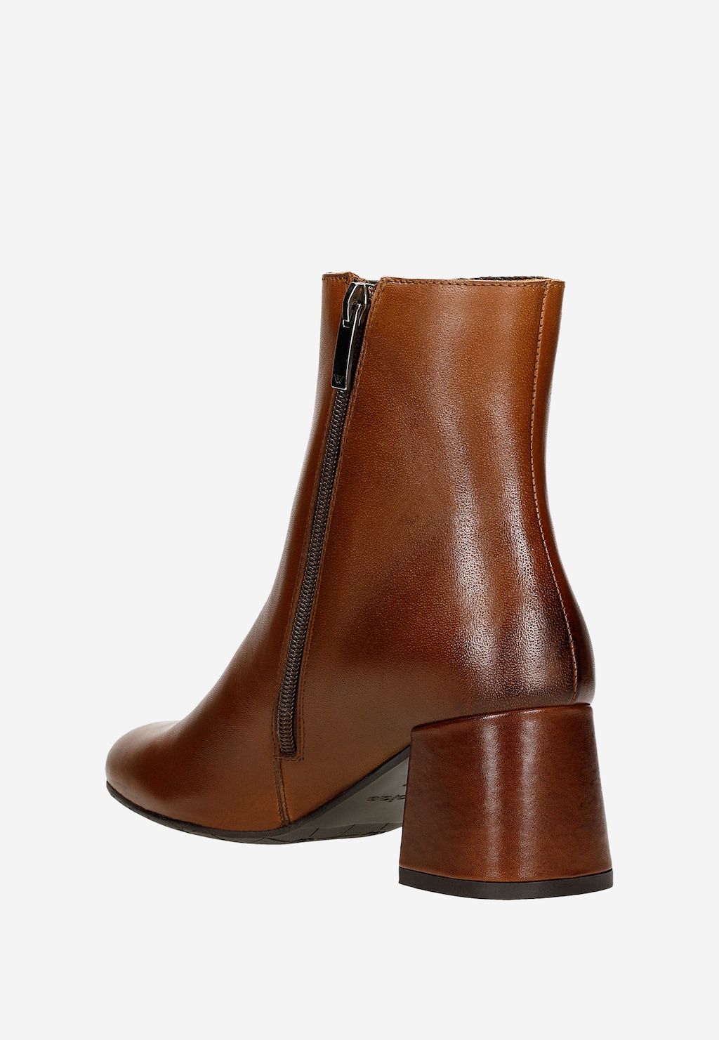 Dámské kotníkové boty na podpatku v hnědé barvě 55243-52 Widok 4