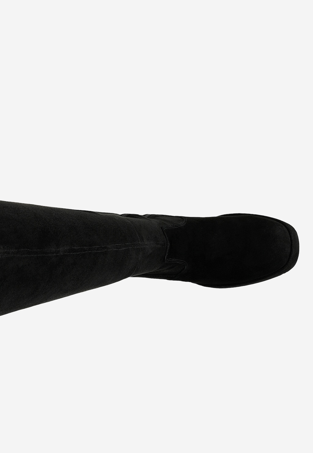 Čierne semišové čižmy nad koleno 71047-61 Widok 5