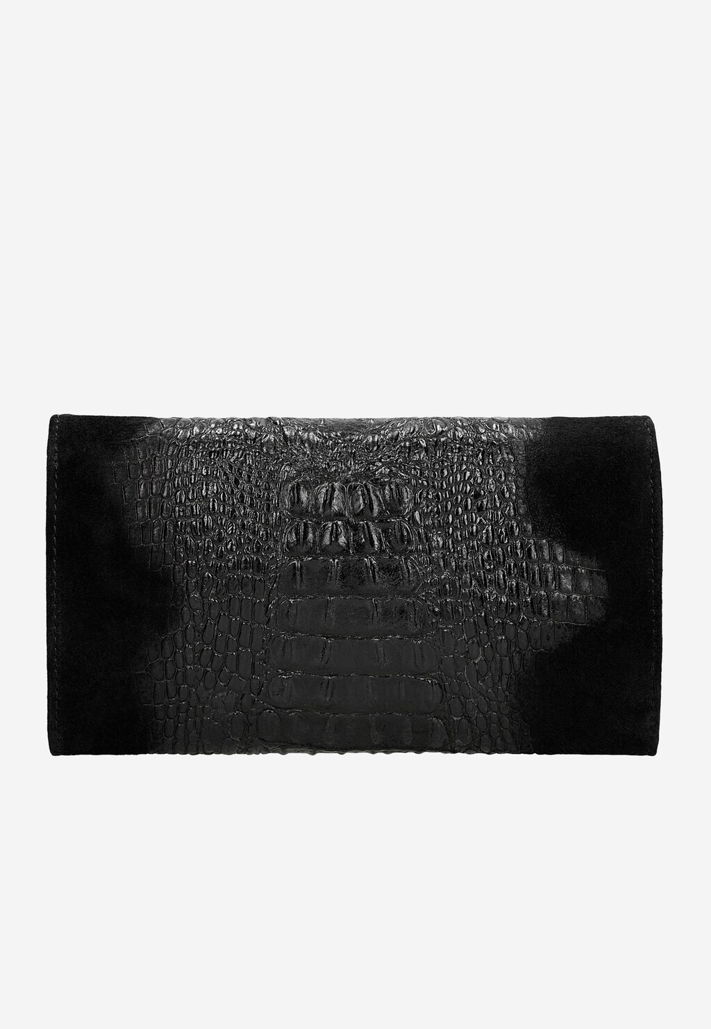 Czarna wizytowa torebka damska z imitacji skóry krokodyla 80268-61 Widok 4