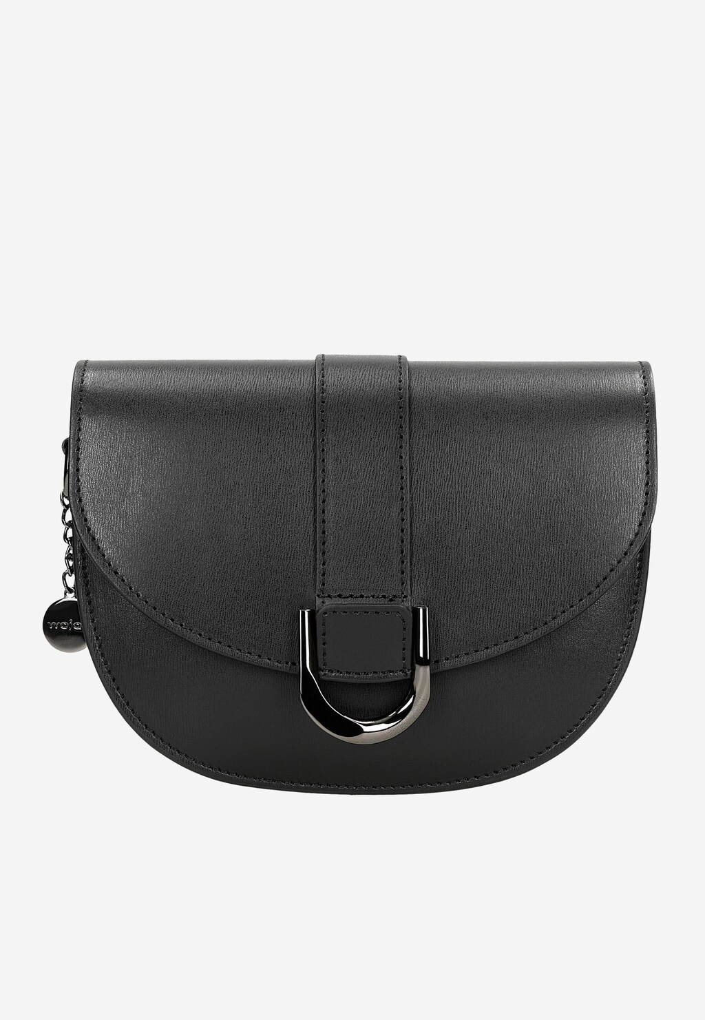 Malá čierna kožená dámska kabelka 80351-51 Widok 2