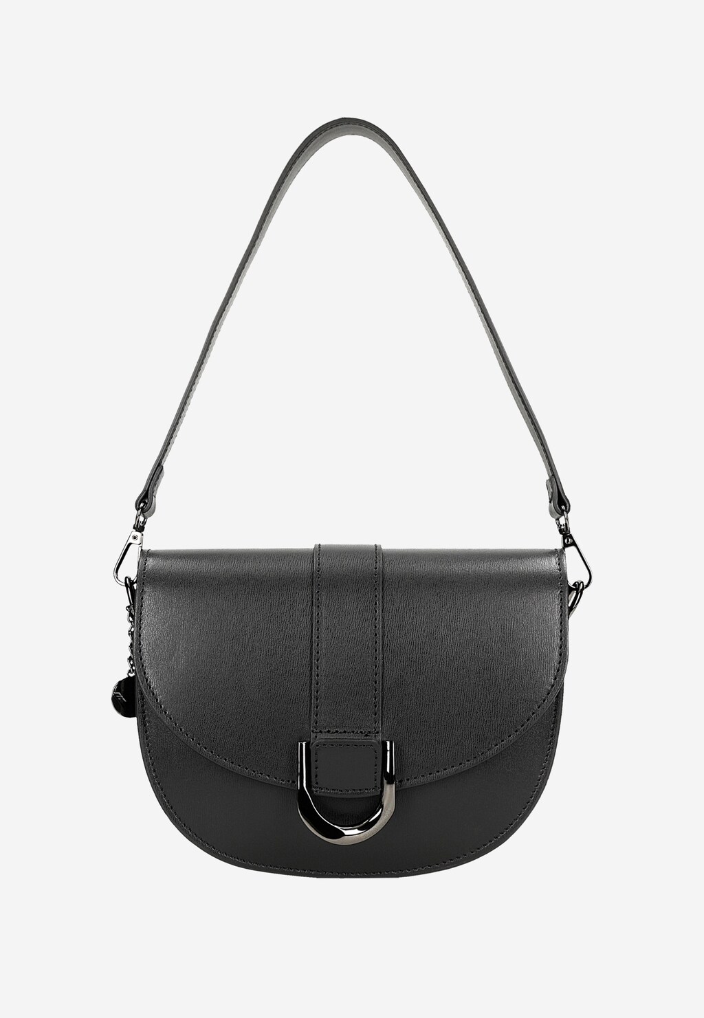 Malá čierna kožená dámska kabelka 80351-51 Widok 5