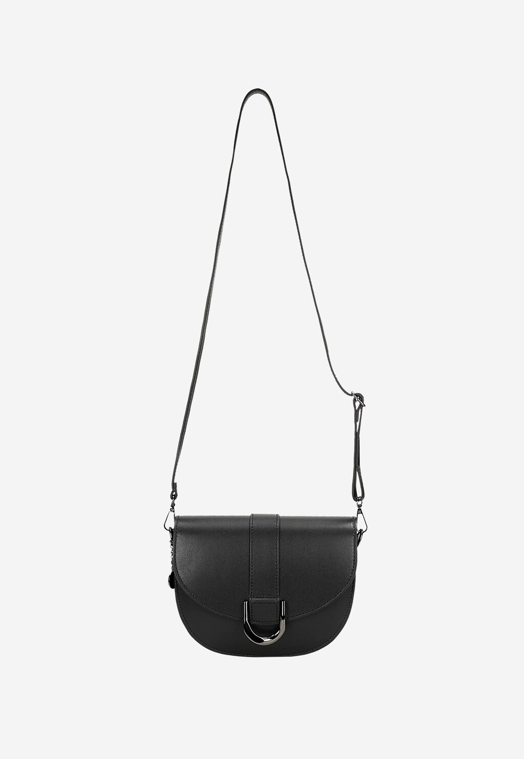 Malá čierna kožená dámska kabelka 80351-51 Widok 6