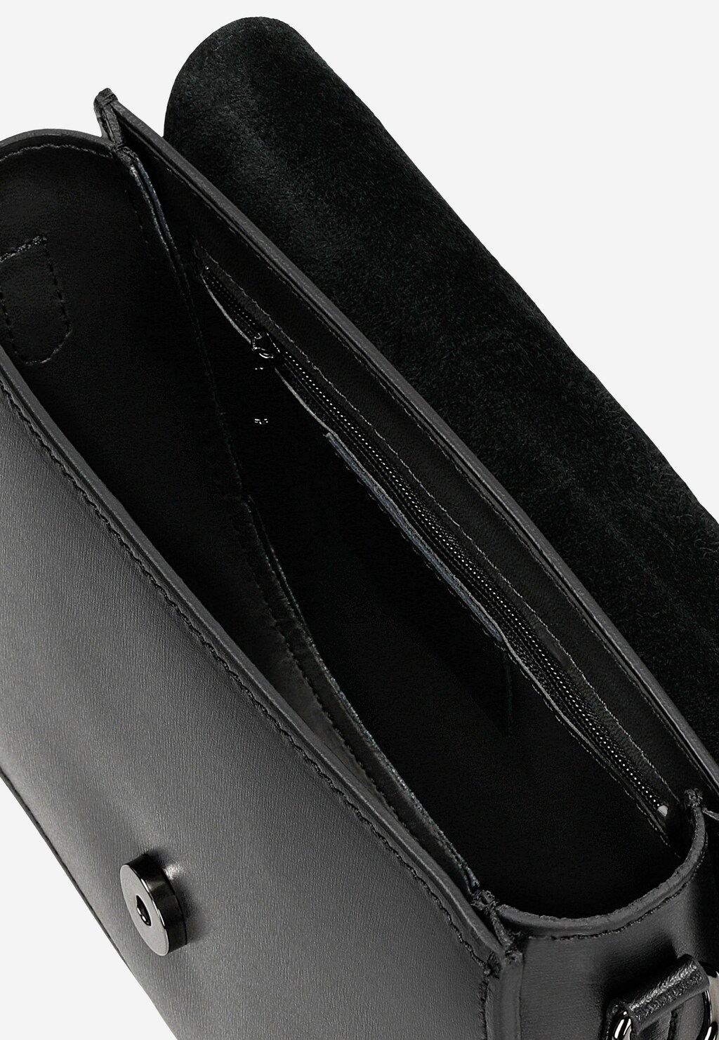 Malá čierna kožená dámska kabelka 80351-51 Widok 7