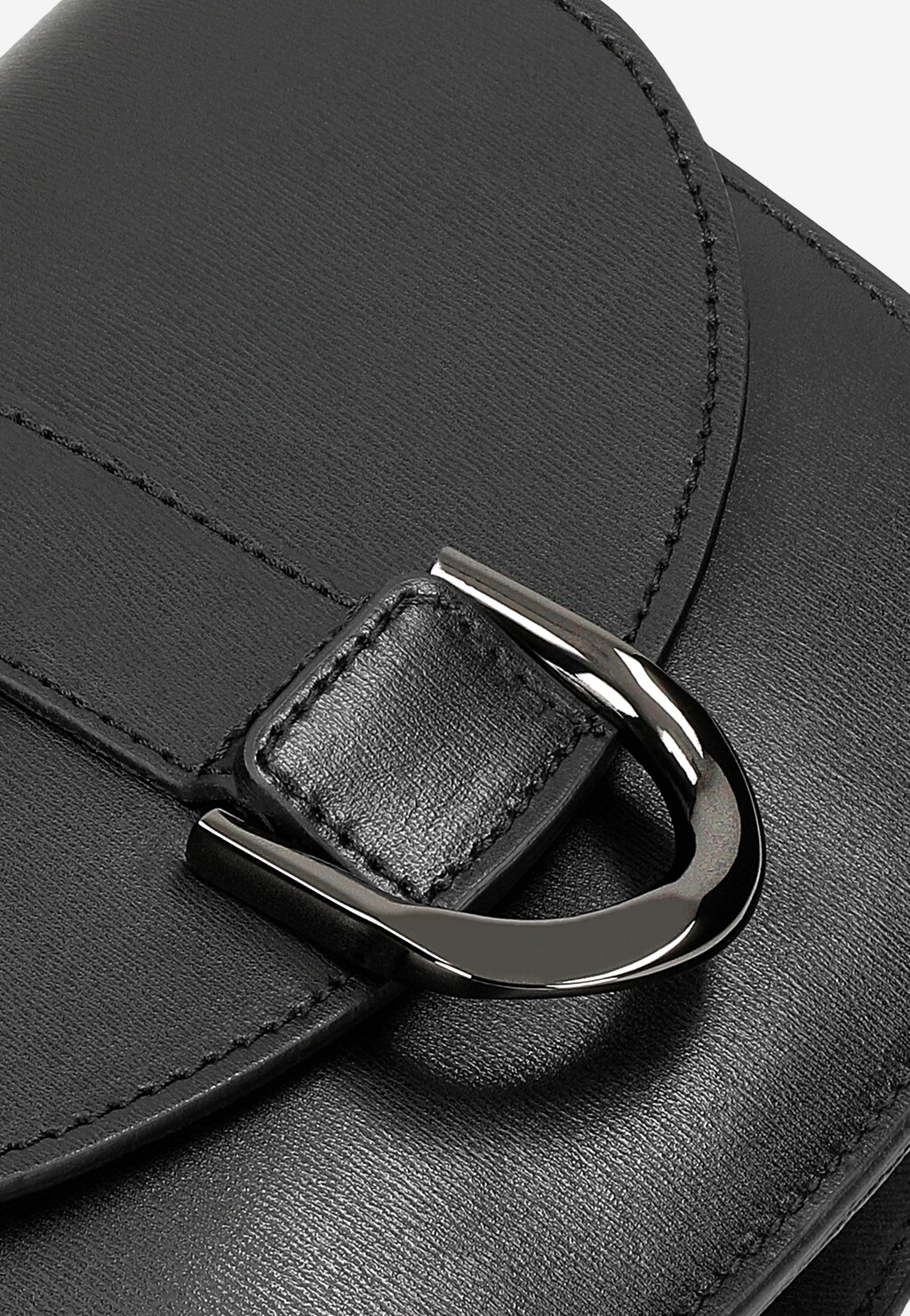 Malá čierna kožená dámska kabelka 80351-51 Widok 9