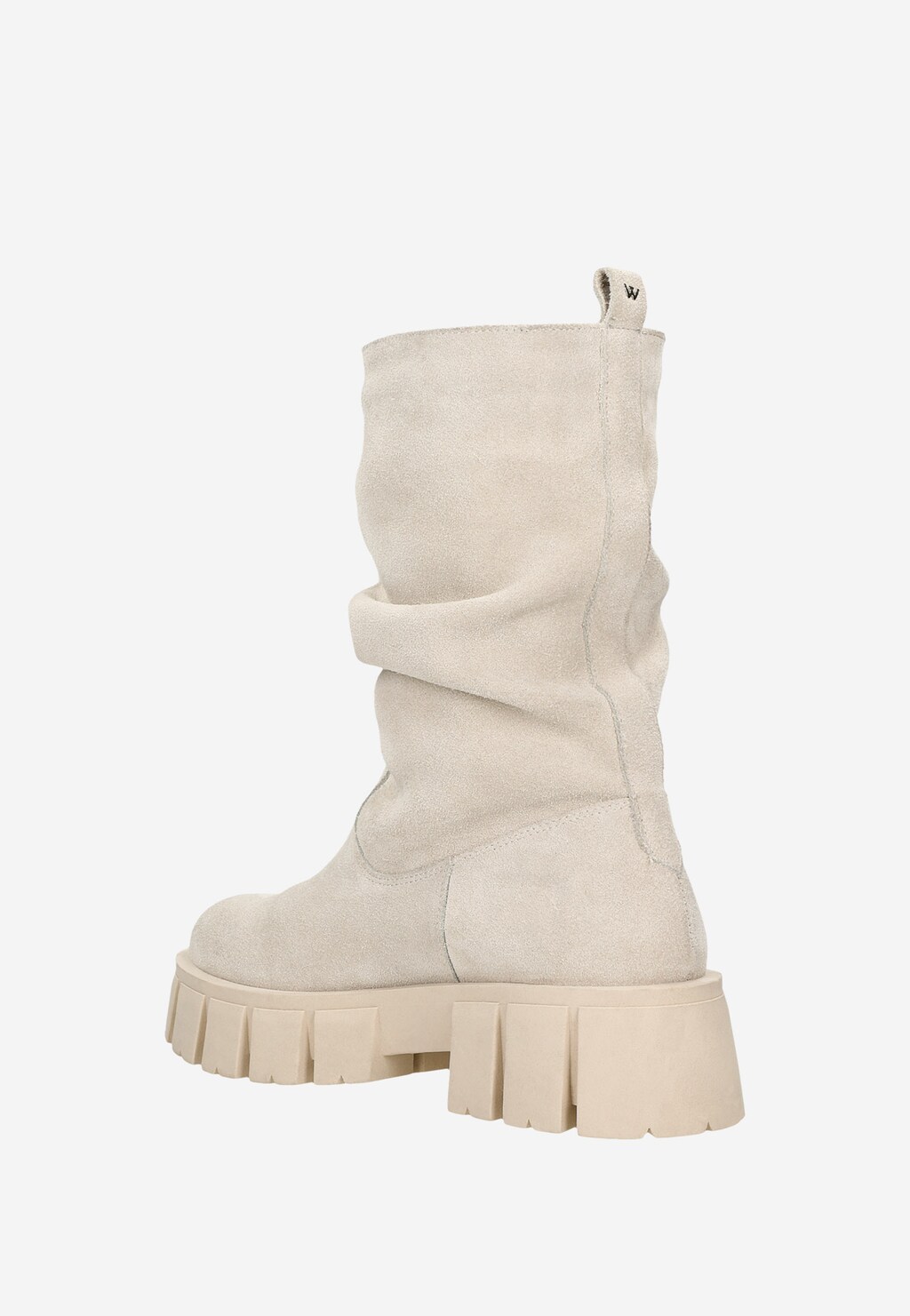 Ocieplane botki damskie w kolorze beżowym 55135-64 Widok 4