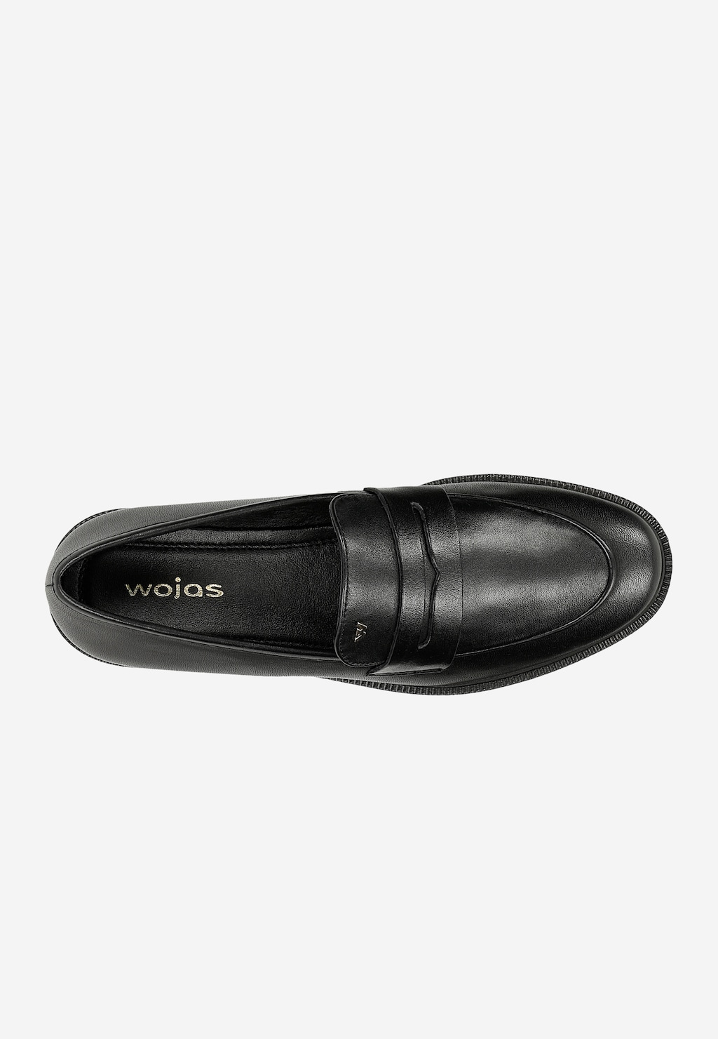 Čierne dámske mokasíny v modernom pánskom looku 46255-51 Widok 5