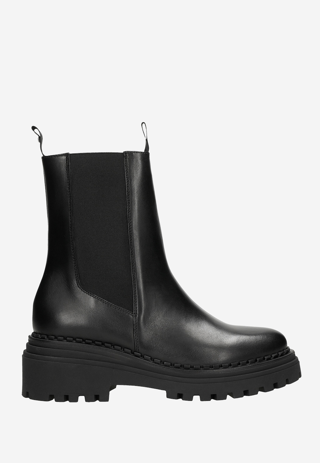 Dámske členkové topánky z lícovej kože a zateplením z fleecu 55120-51 Widok 2