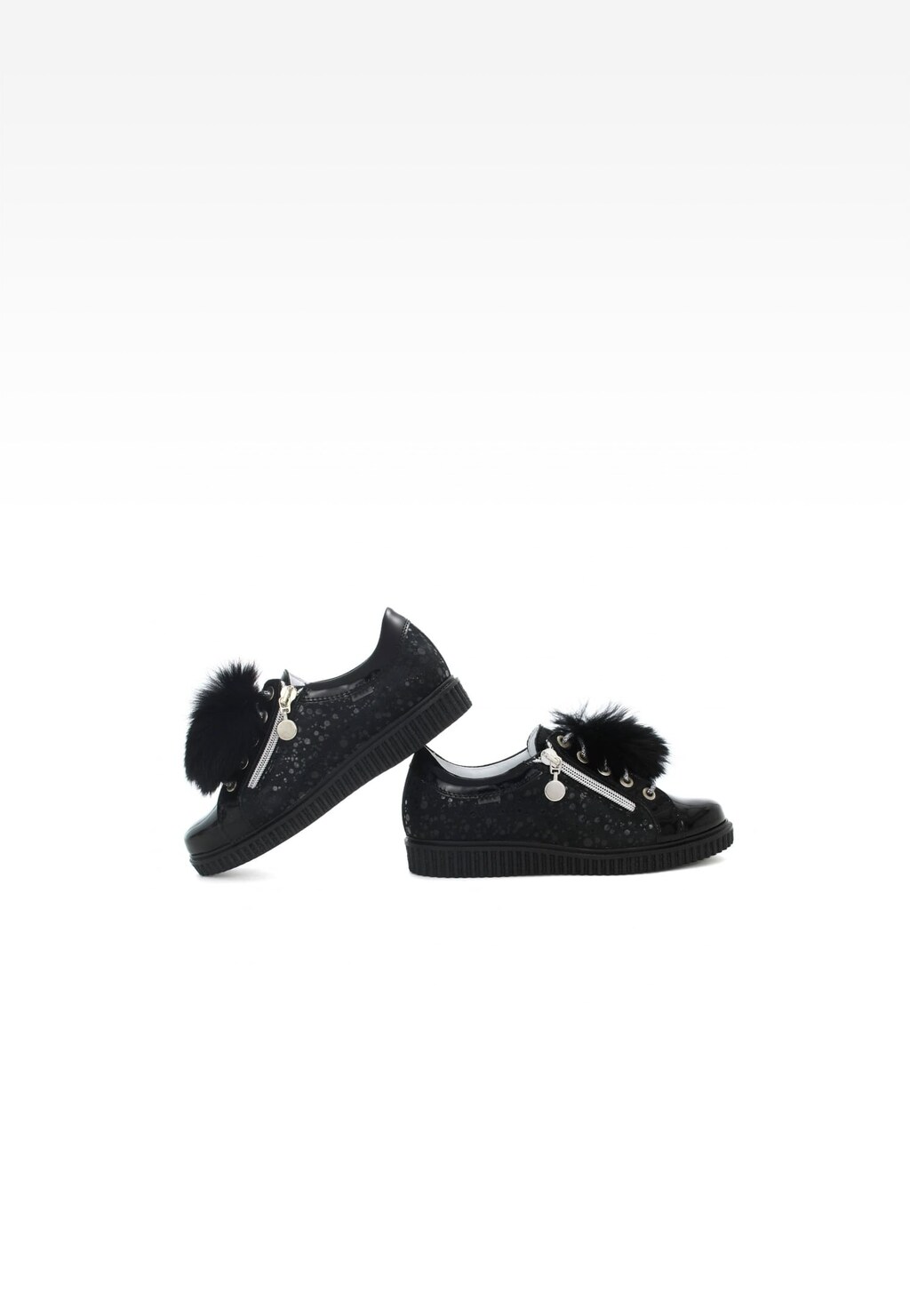 Półbuty BARTEK W-48618/SZ/FSAX, dla dziewcząt, czarny Widok 6