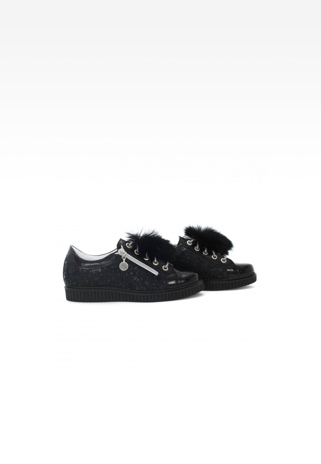 Półbuty BARTEK W-48618/SZ/FSAX, dla dziewcząt, czarny Widok 7