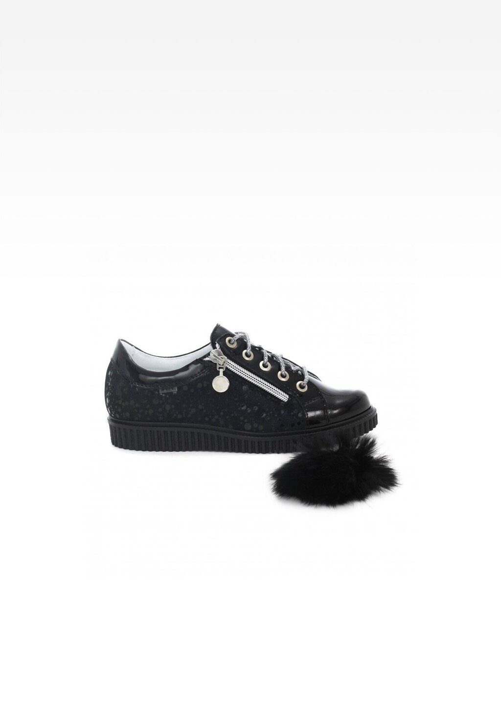 Półbuty BARTEK W-48618/SZ/FSAX, dla dziewcząt, czarny Widok 9