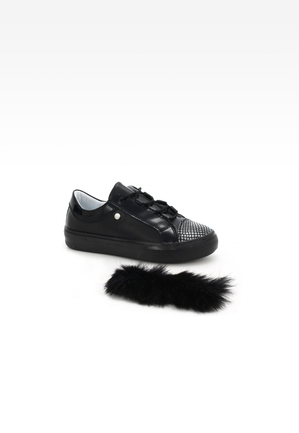 Półbuty BARTEK T-45697/SZ/L14X II, dla dziewcząt, czarny Widok 9