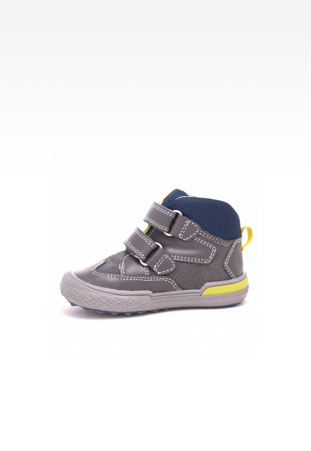 Sneakers BARTEK 21704-015, dla chłopców, szaro-żółty Widok 4