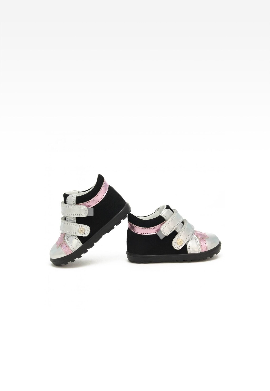 Trzewiki BARTEK 011733-016 II, dla dziewcząt, srebrno-czarny Widok 6