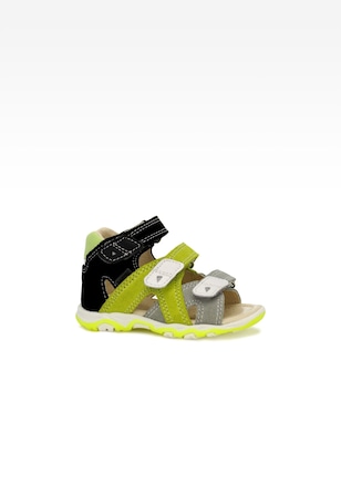 Sandały BARTEK 11708-021, dla chłopców, zielono-czarno-żółty