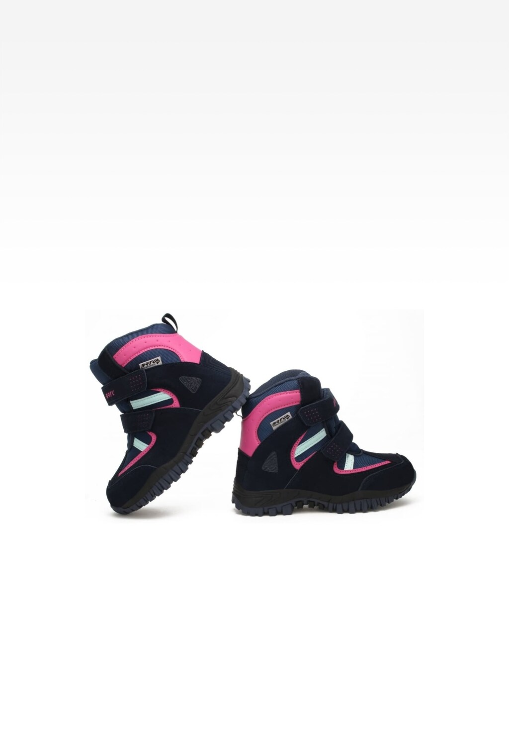 Trzewiki ocieplane BARTEK 14603001, dla dziewcząt, granatowo-różowy Widok 6