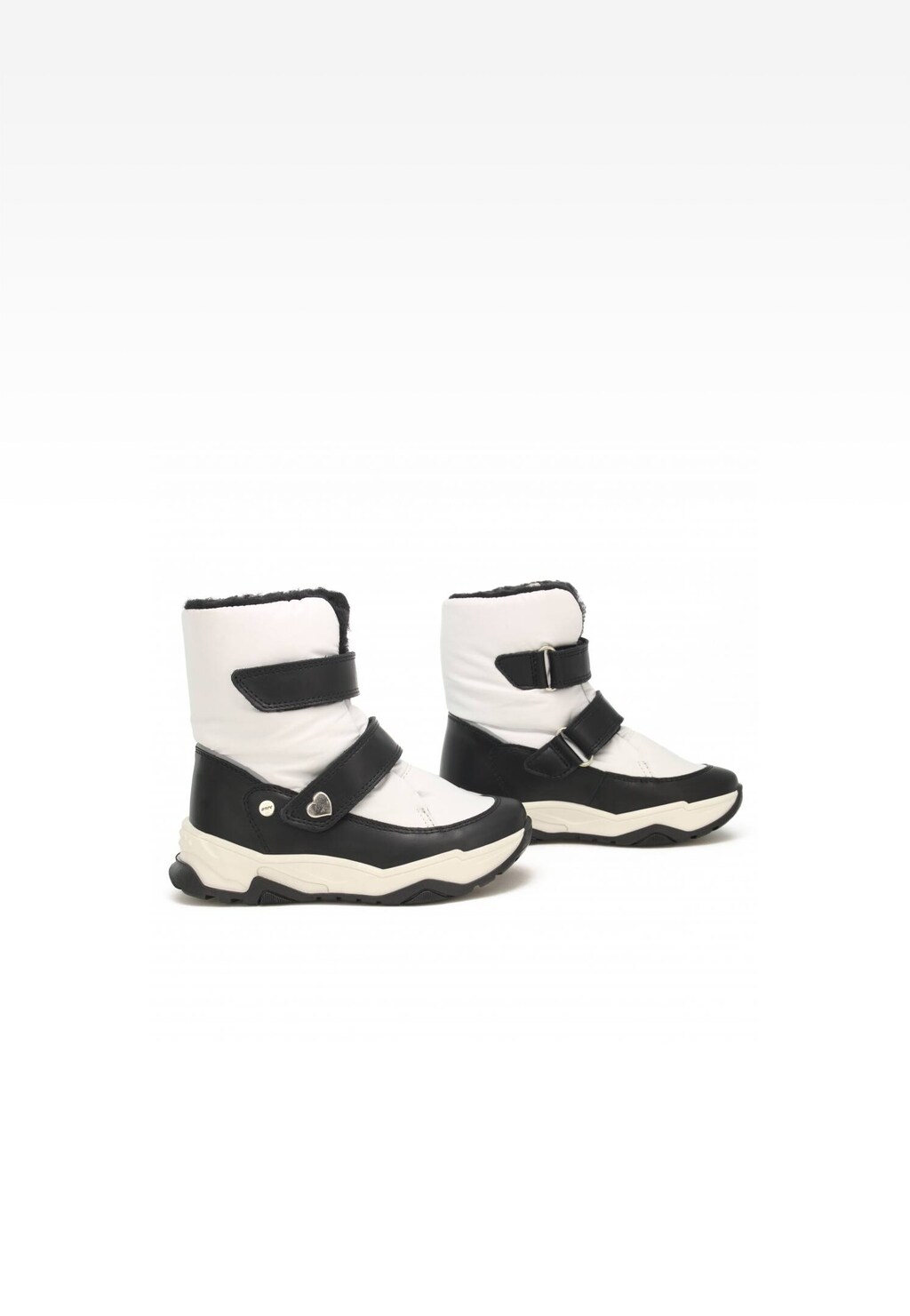 Trzewiki ocieplane BARTEK 17077005, dla dziewcząt, biało-czarne Widok 7