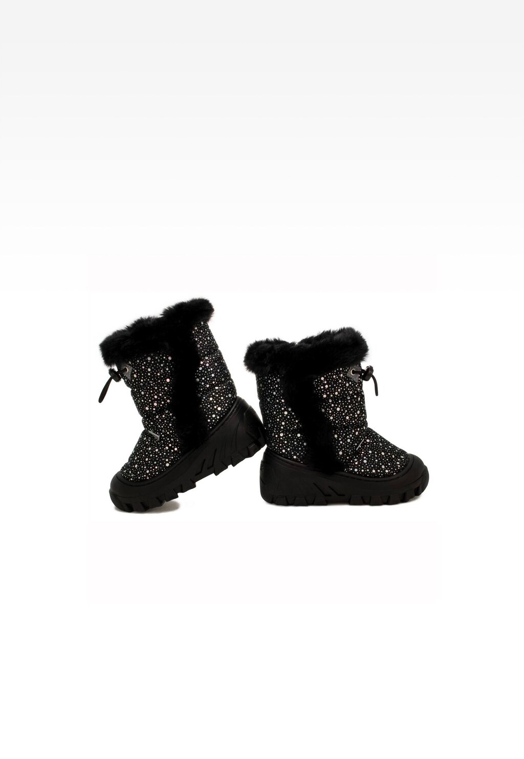 śniegowce BARTEK 11629003, dla dziewcząt, czarno-srebrny Widok 8