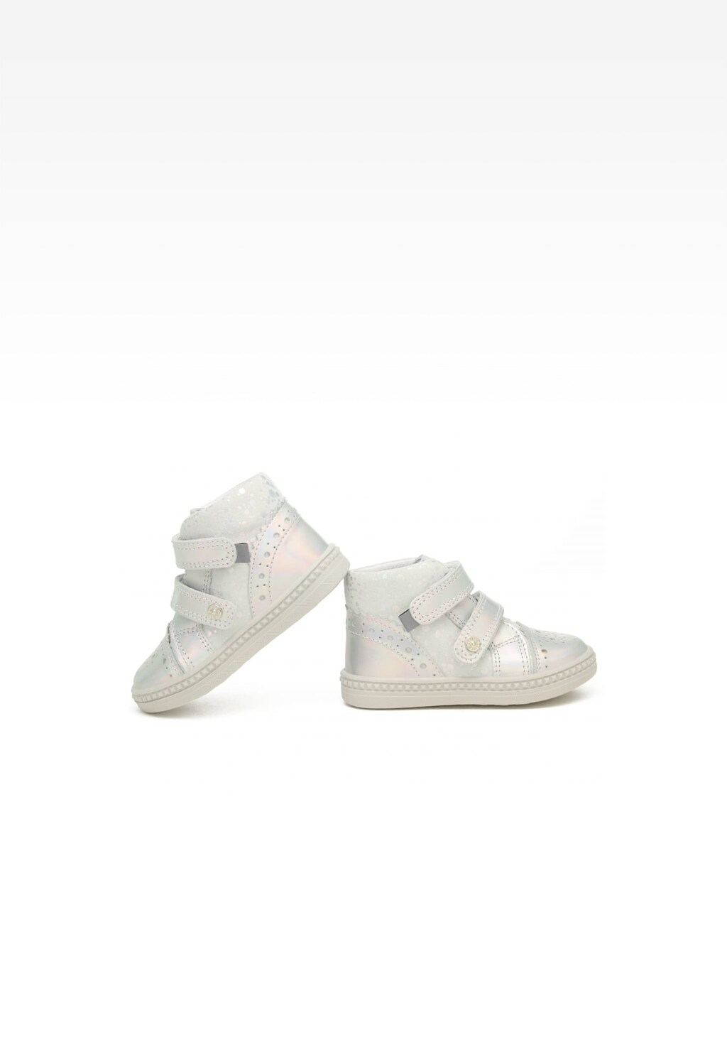 Tenisky BARTEK 091764-025 II, pre dievčatá, bielo-strieborné Widok 7