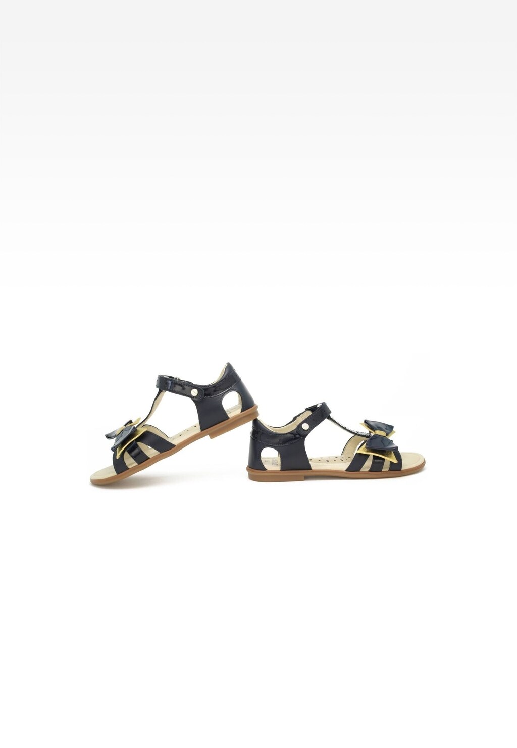 Sandále BARTEK 16182027 II, pre dievčatá, tmavomodro-zlaté Widok 6