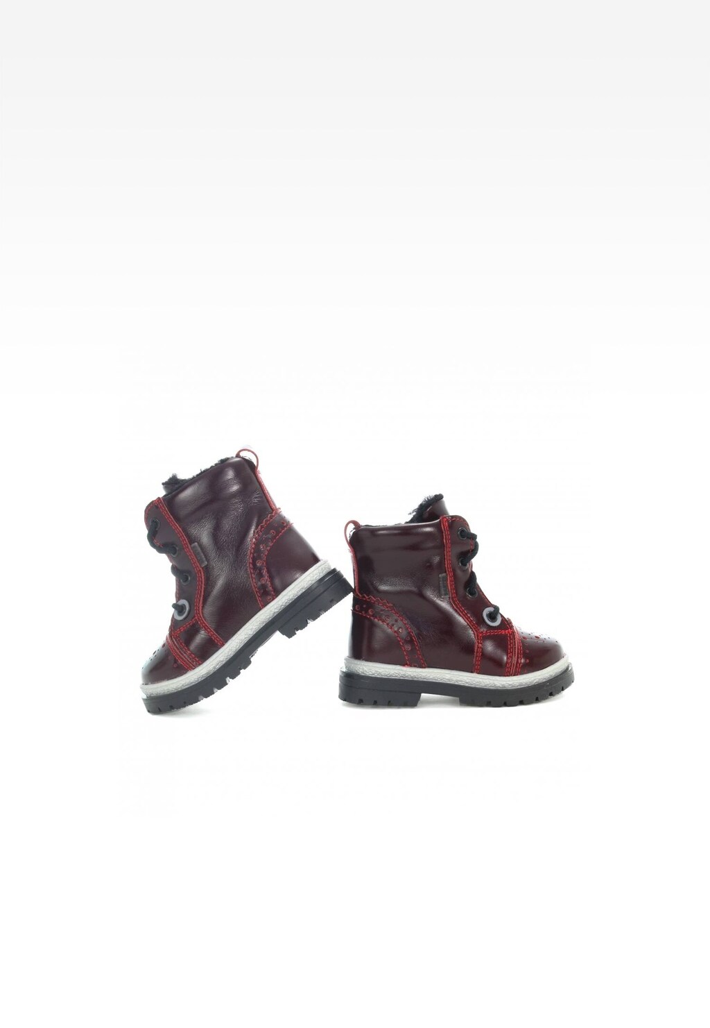Trzewiki ocieplane BARTEK W-21477-4/NBO, dla dziewcząt, bordowy Widok 6