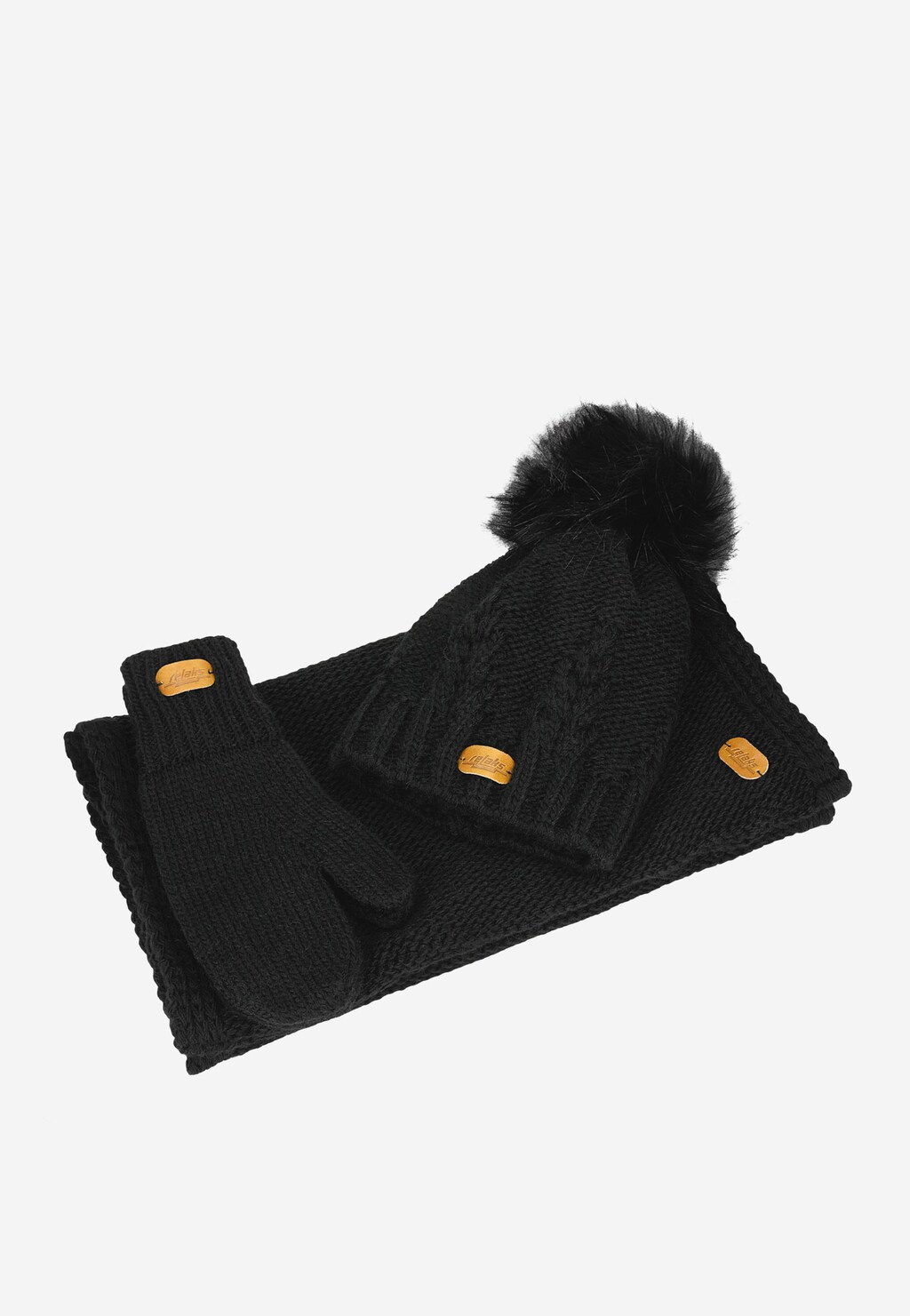 RELAKS zimowy zestaw czapka, komin i rękawiczki 96018-11 Widok 5