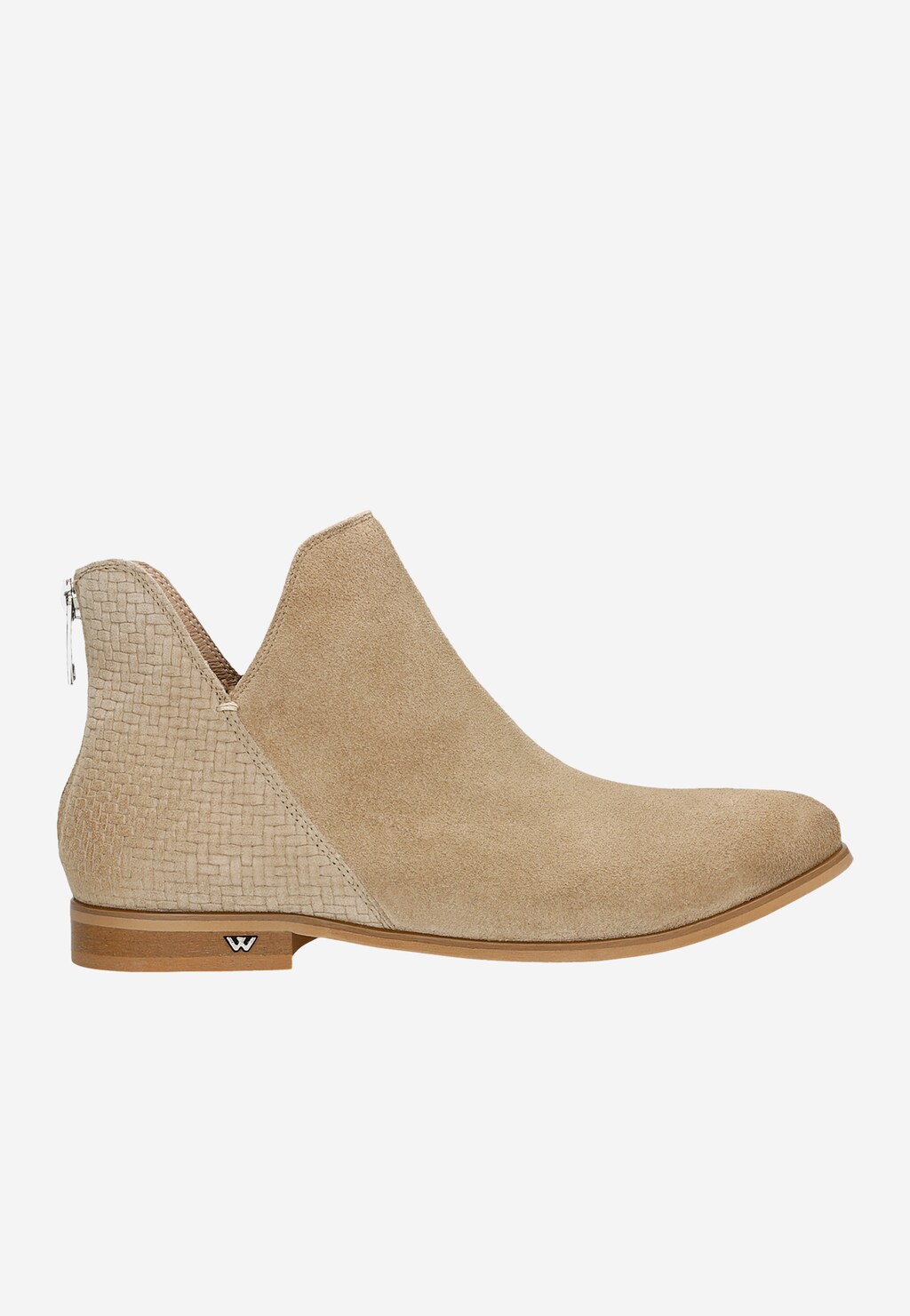 Bledohnedé dámske členkové topánky ako vychádzková obuv 55002-64 Widok 2