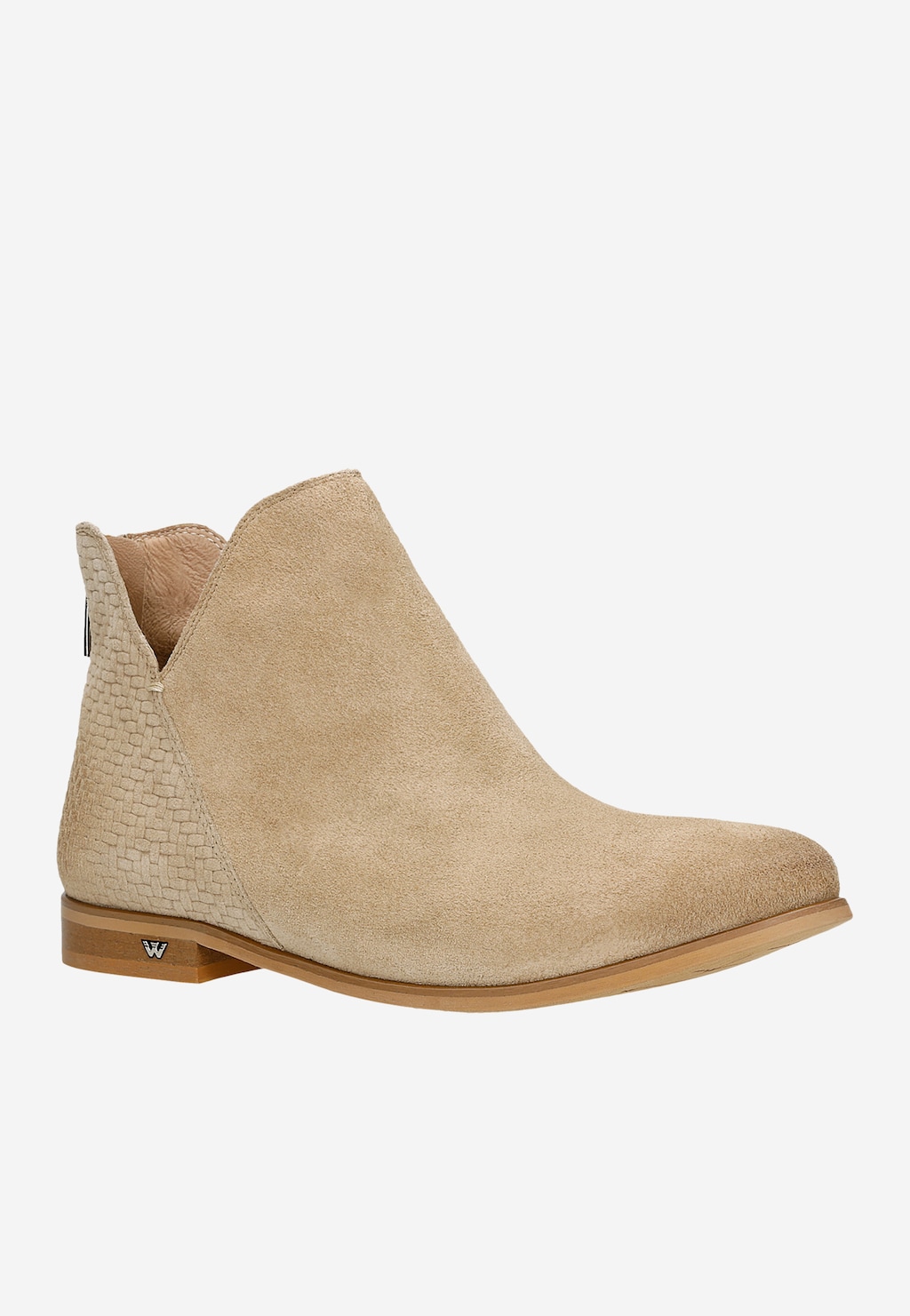 Bledohnedé dámske členkové topánky ako vychádzková obuv 55002-64 Widok 3