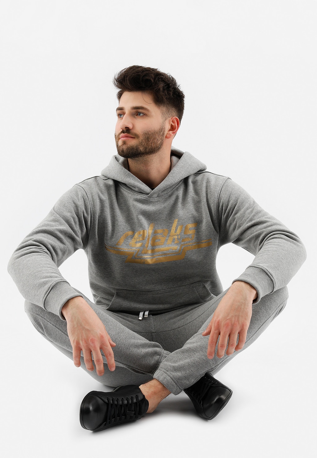 Bavlnené a pohodlné pánske nohavice značky RELAKS 98022-80 Widok 4