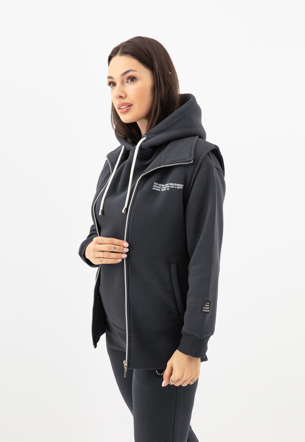 RELAKS popielata dresowa kamizelka damska R98020-11 Widok 2