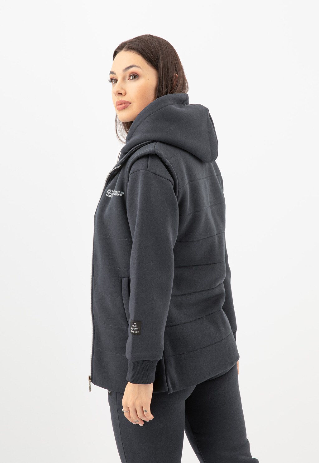 RELAKS popielata dresowa kamizelka damska R98020-11 Widok 1