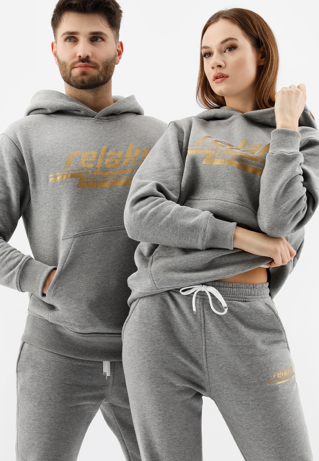 RELAKS popolavá dámska mikina s kapucňou 98023-80 Widok 1