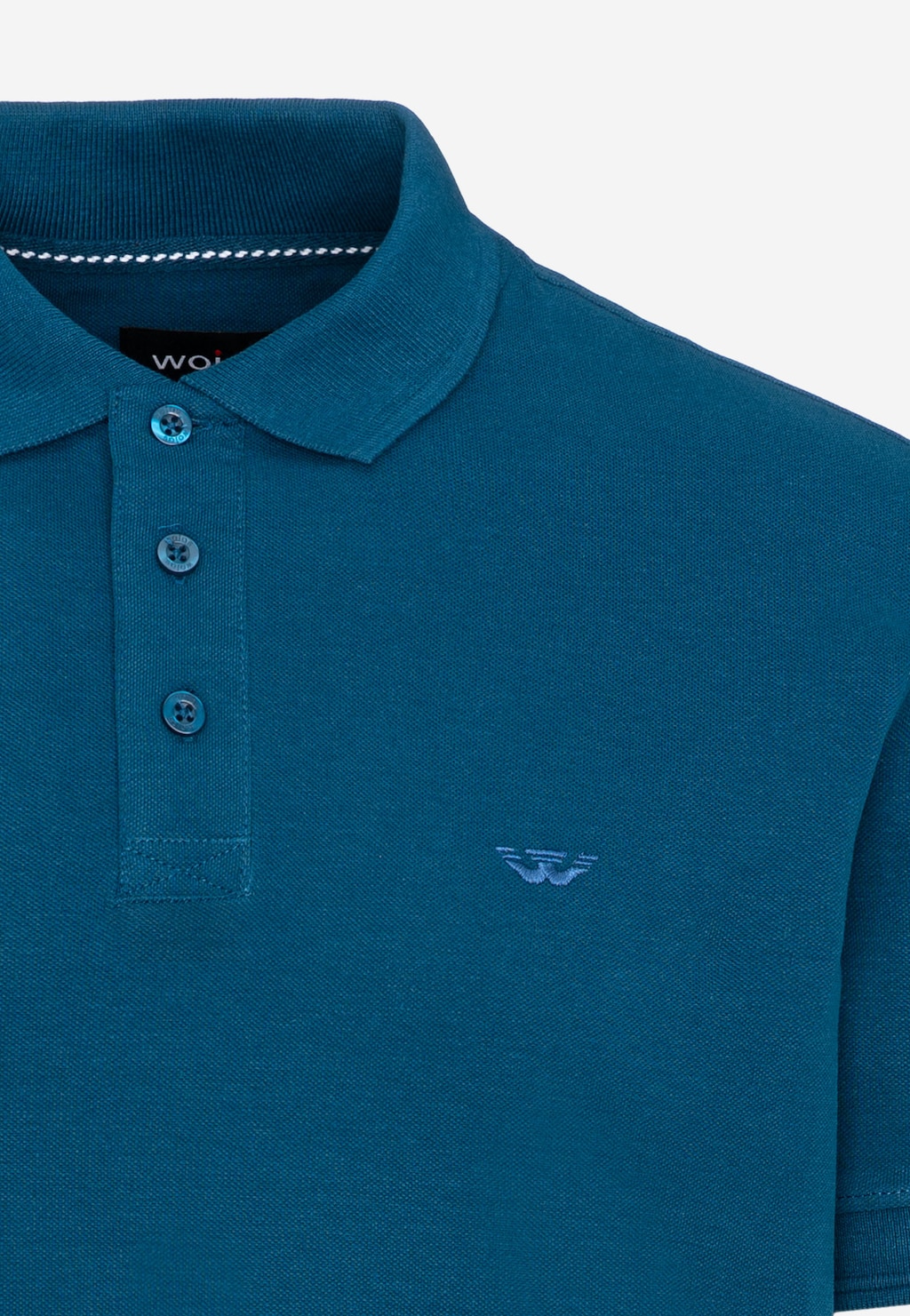 Męska koszulka polo w granatowym wydaniu 98019-86 Widok 4