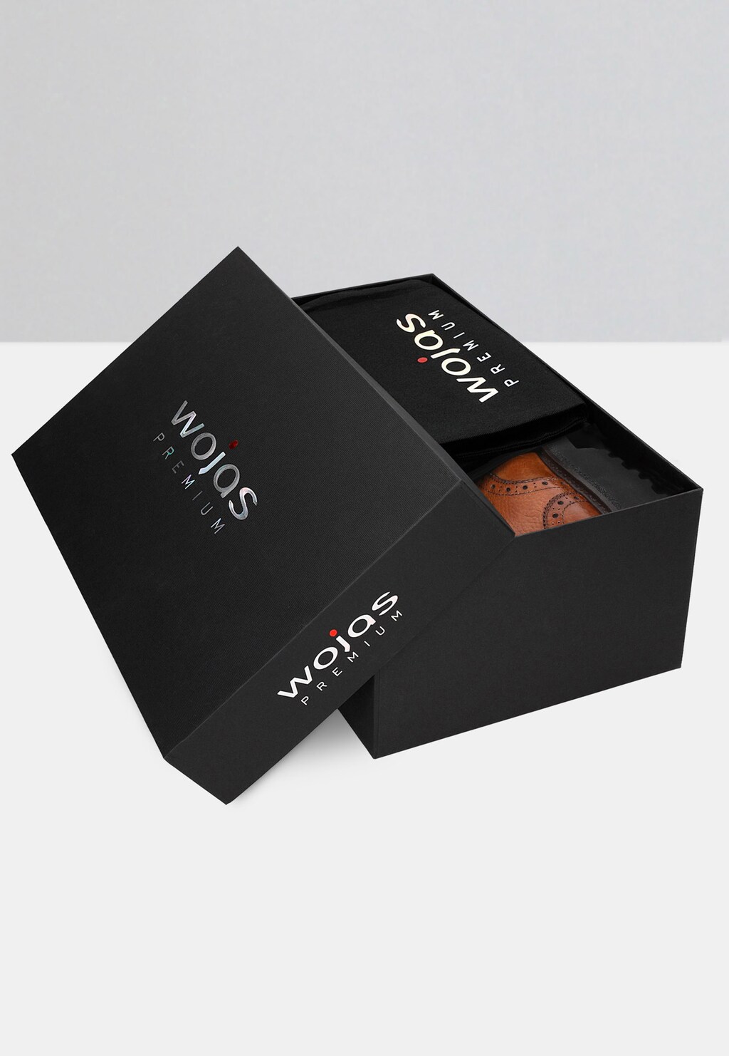 PREMIUM brązowe półbuty męskie z ozdobnym brogowaniem 10136-53 Widok 5