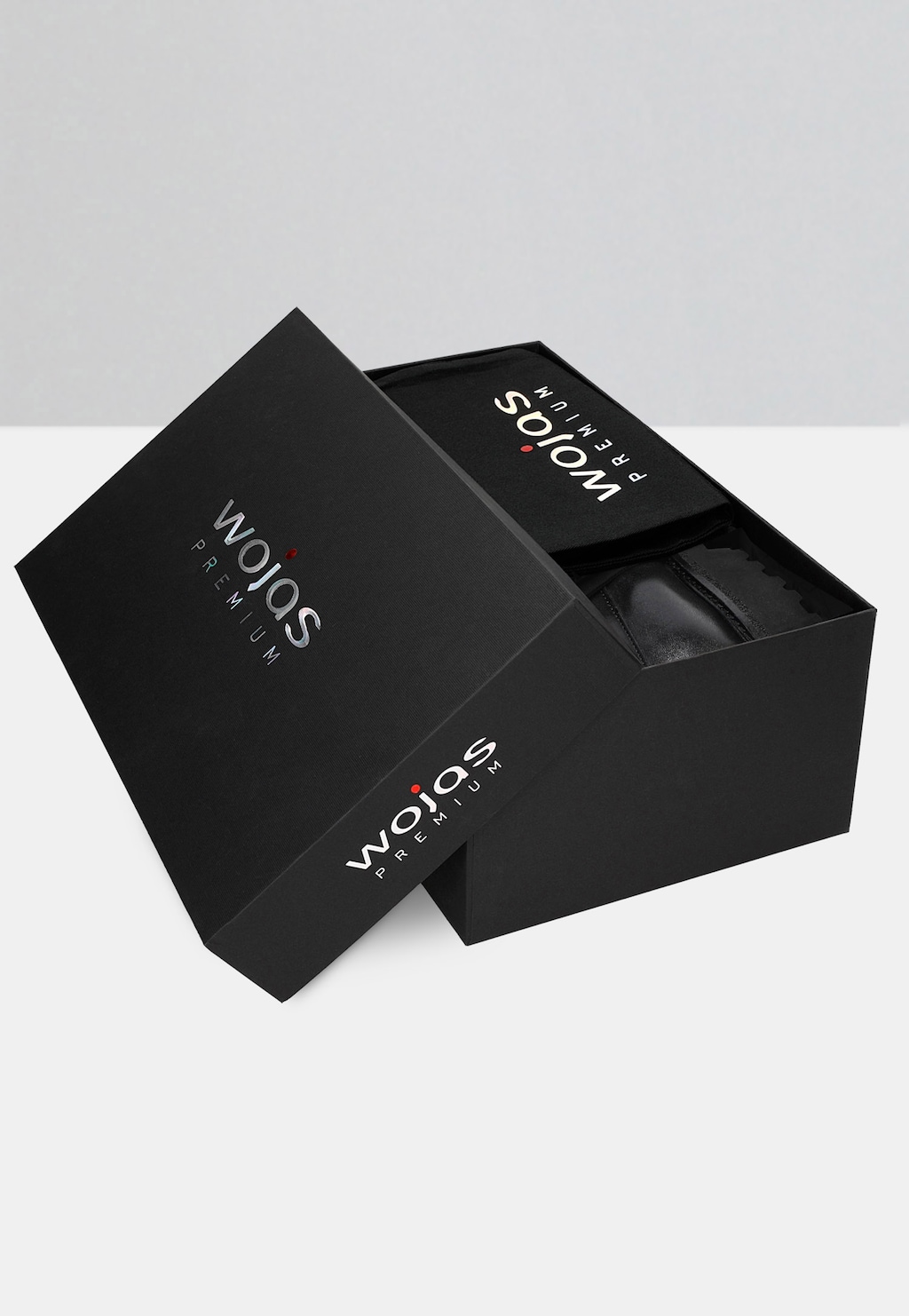 Černé nazouvací pánské polobotky z hladké kůže 10134-51 Widok 5