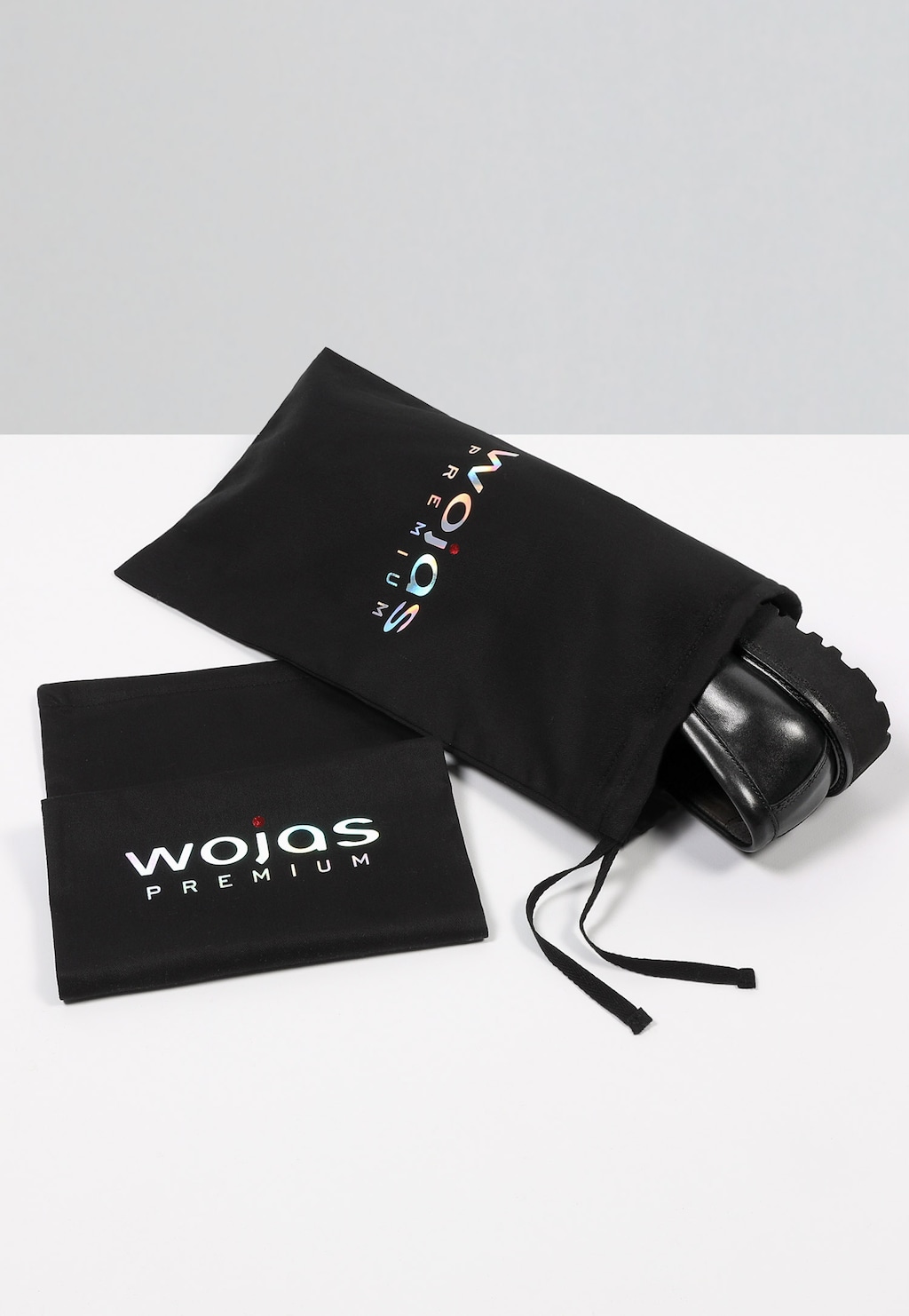 Černé nazouvací pánské polobotky z hladké kůže 10134-51 Widok 6