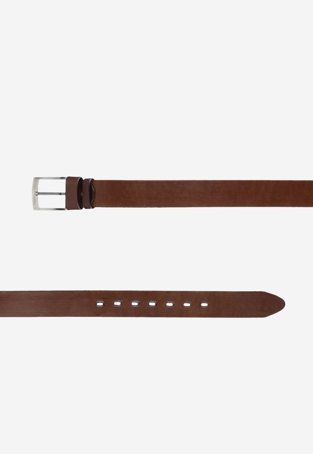 Jednoduchý pánsky opasok do obleku z hnedej kože 93004-52 Widok 5