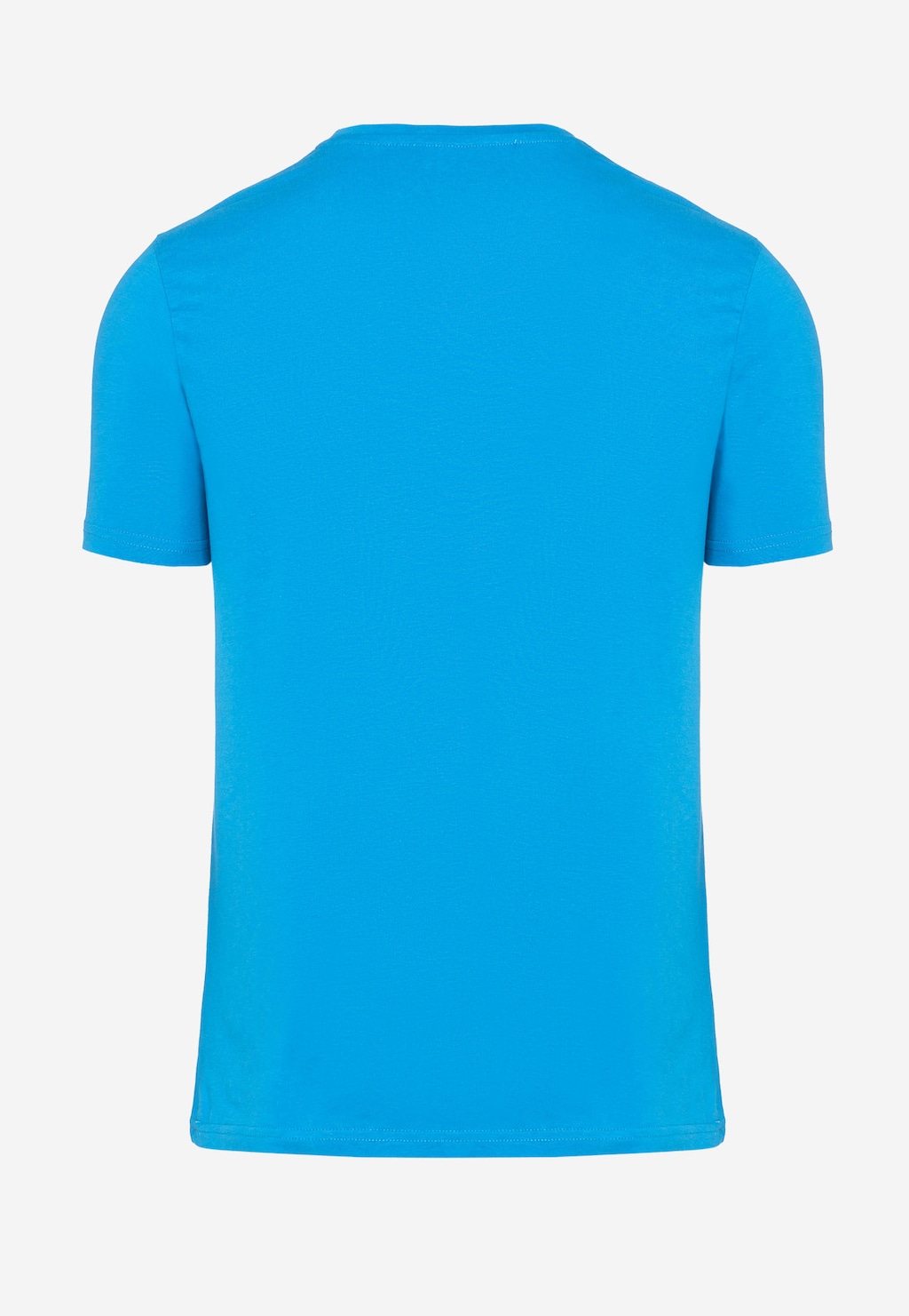 Pohodlné pánske tričká s krátkym rukávom v modrej farbe 98018-87 Widok 3