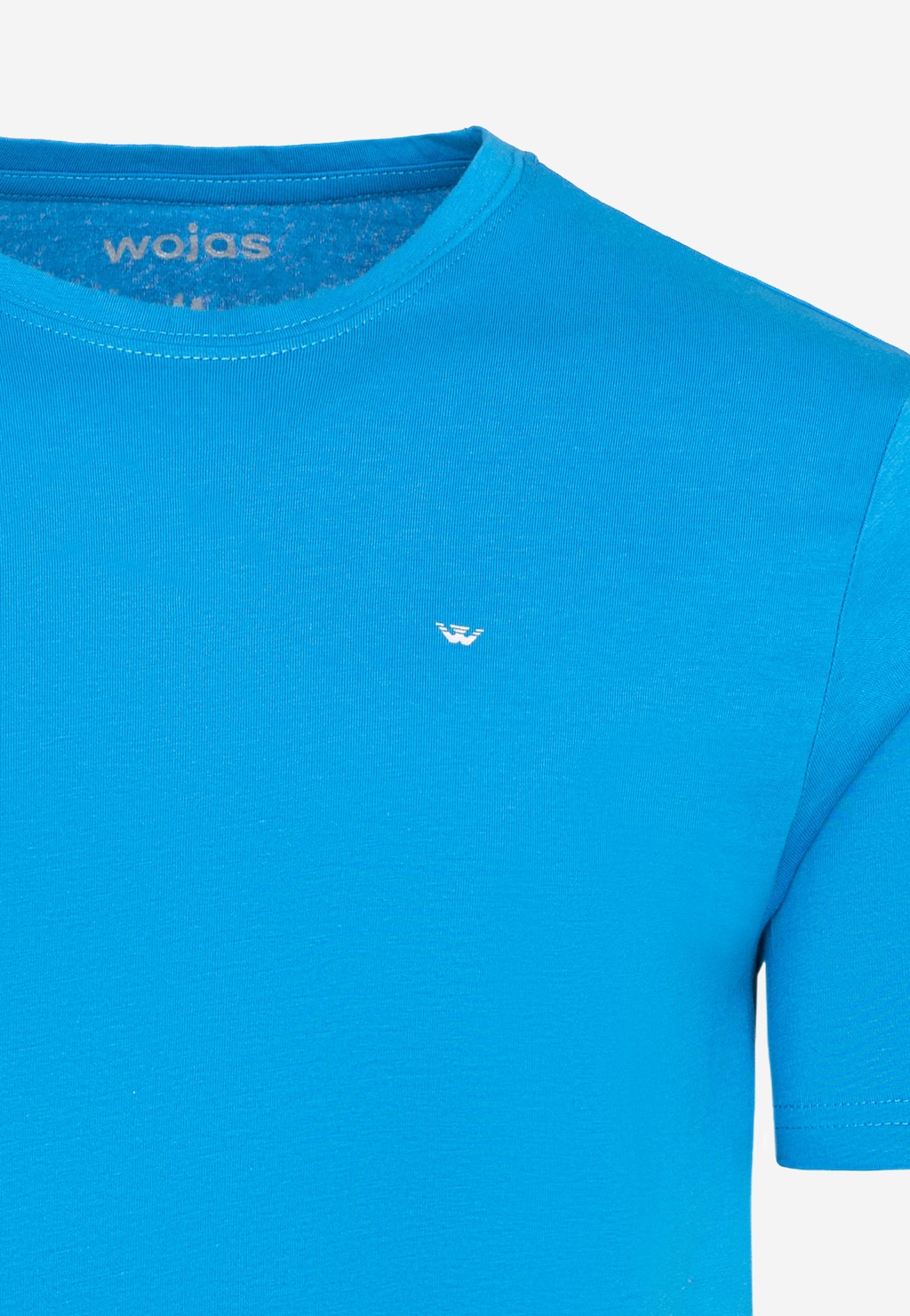 Pohodlné pánske tričká s krátkym rukávom v modrej farbe 98018-87 Widok 4