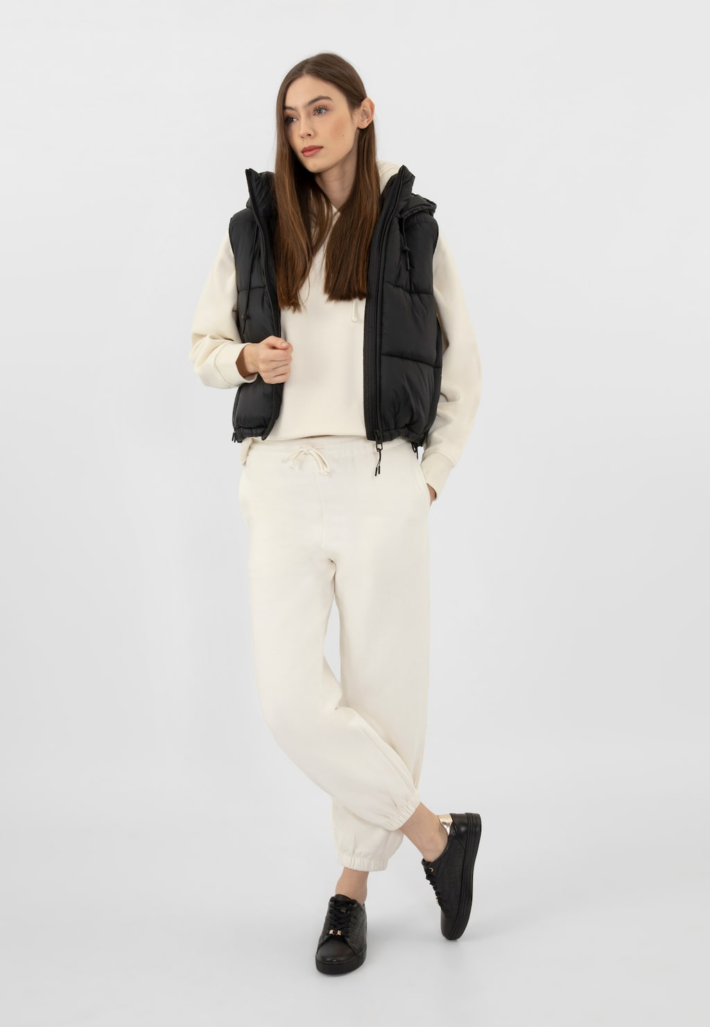 Kožené dámske sneakersy s originálnym dizajnom 46086-51 Widok 1