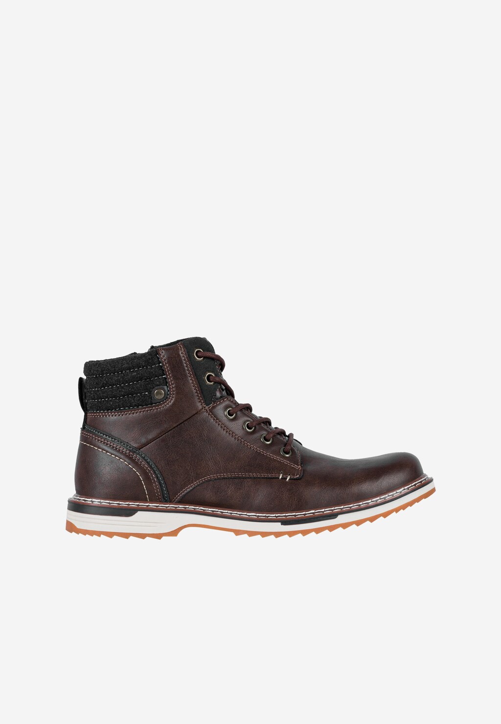 Brązowe trzewiki męskie typu workery WJS24000-82 Widok 1